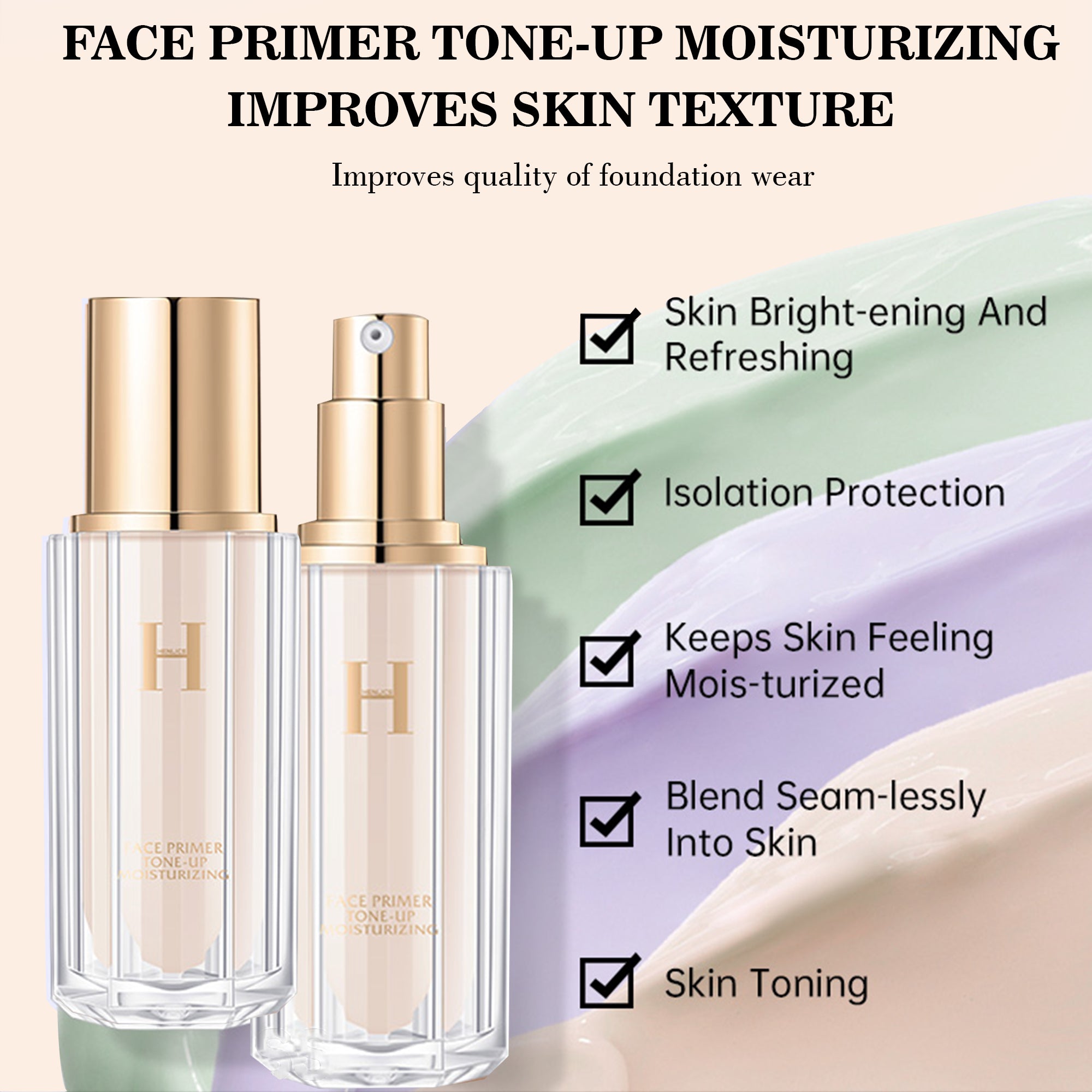 Henlics Face Primer Tone-Up Moisturizing Cream